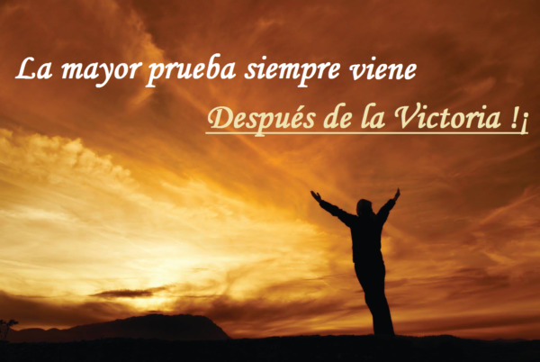 La prueba de la victoria