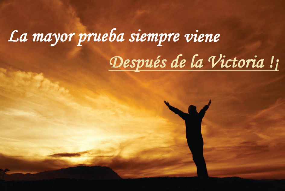 La prueba de la victoria